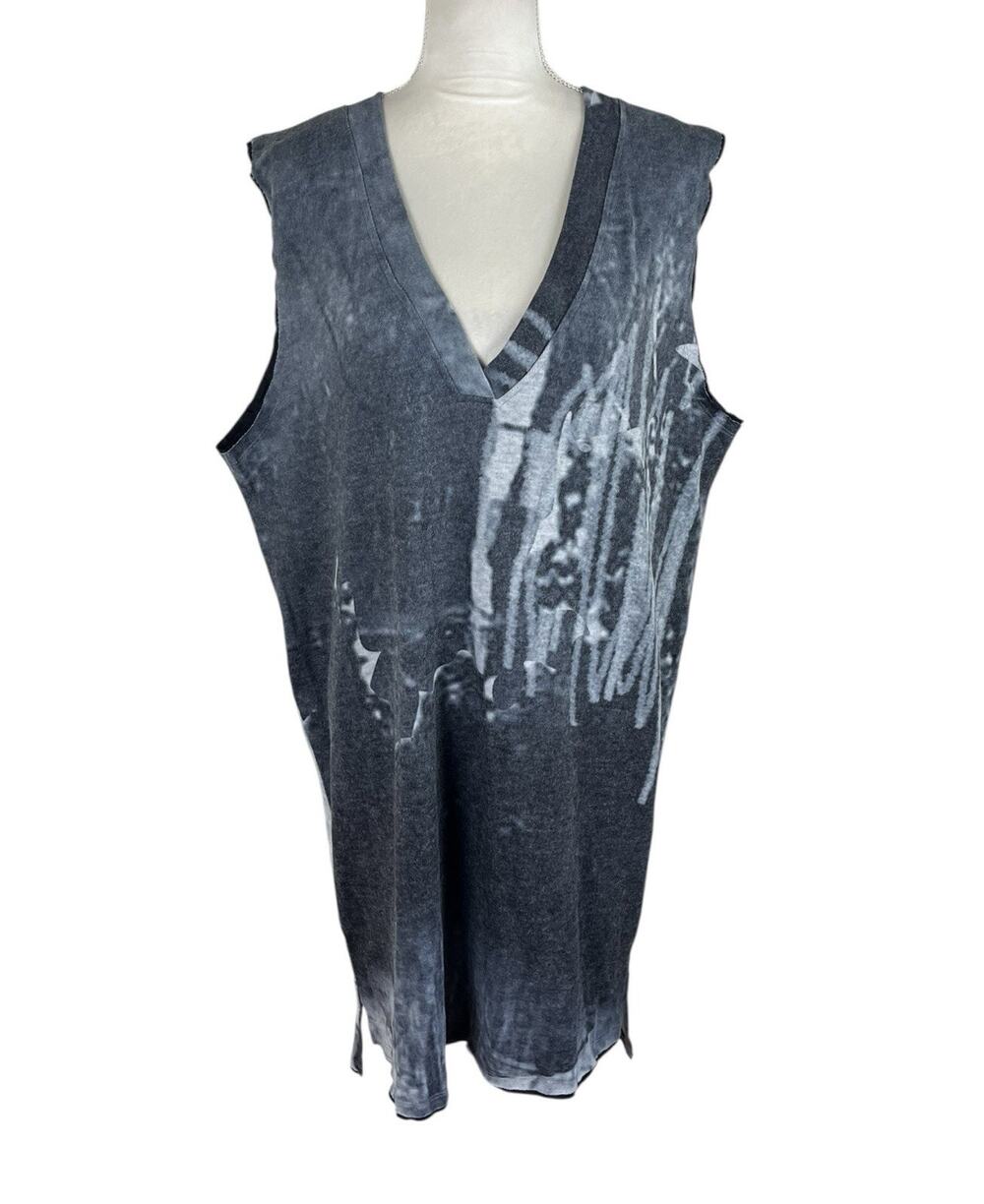 3 Potato Sleeveless Lagenlook Tunic Blouse Art to Wear Artsy Indie Size S/M NWT